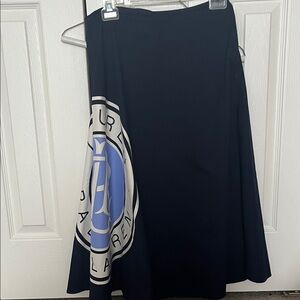 Ralph Lauren Black and Blue A-Line Skirt